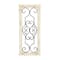 25" White Farmhouse Ornamental Wood & Metal Wall Décor